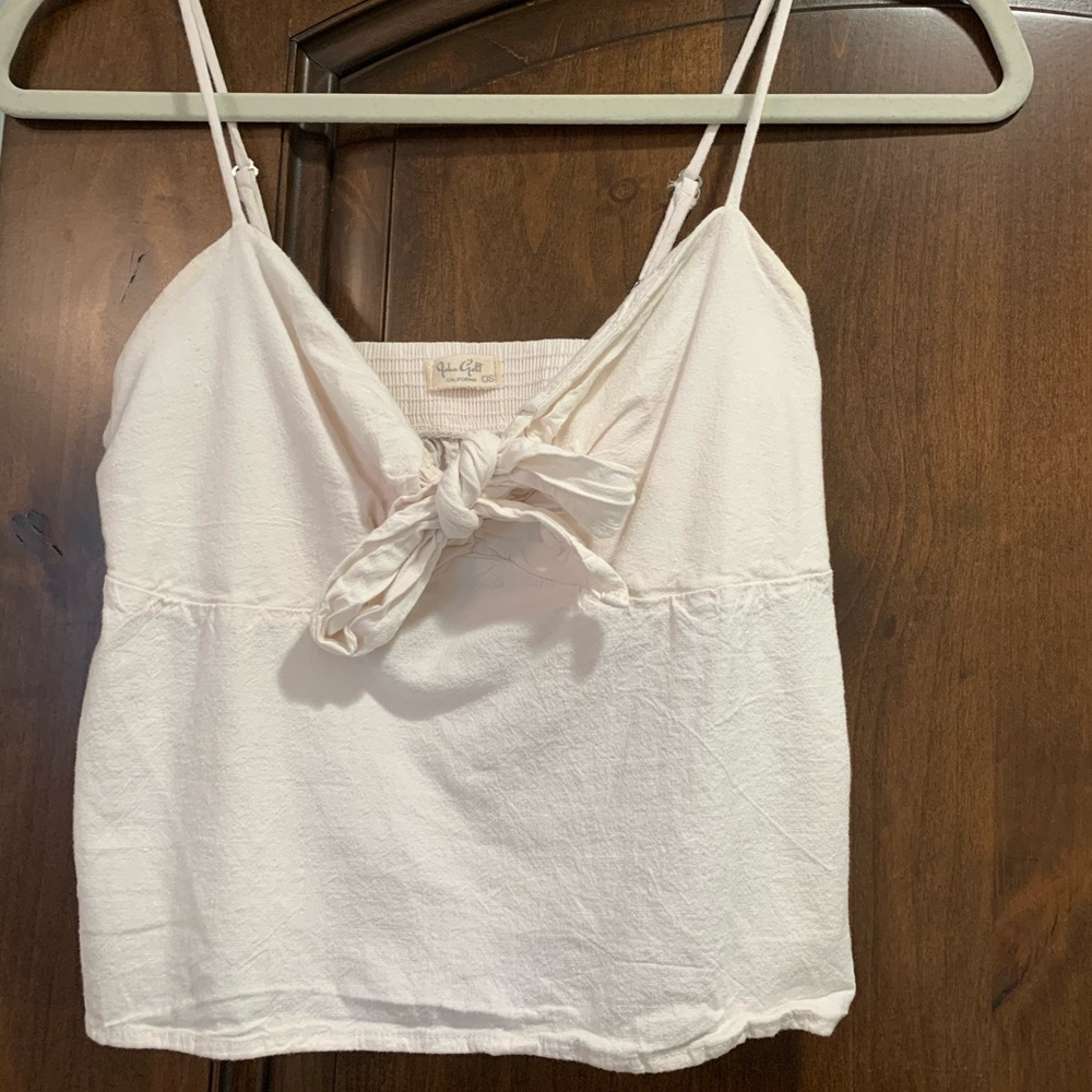 Pink tie Brandy Melville shirt - Picture 3 of 5